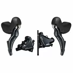 Shimano Ultegra ST-R8025 Brake/Shift Lever Combination 2x11 Speed With BR-R8070 Disc Brake Calipers Front & Rear (for Small Hands)